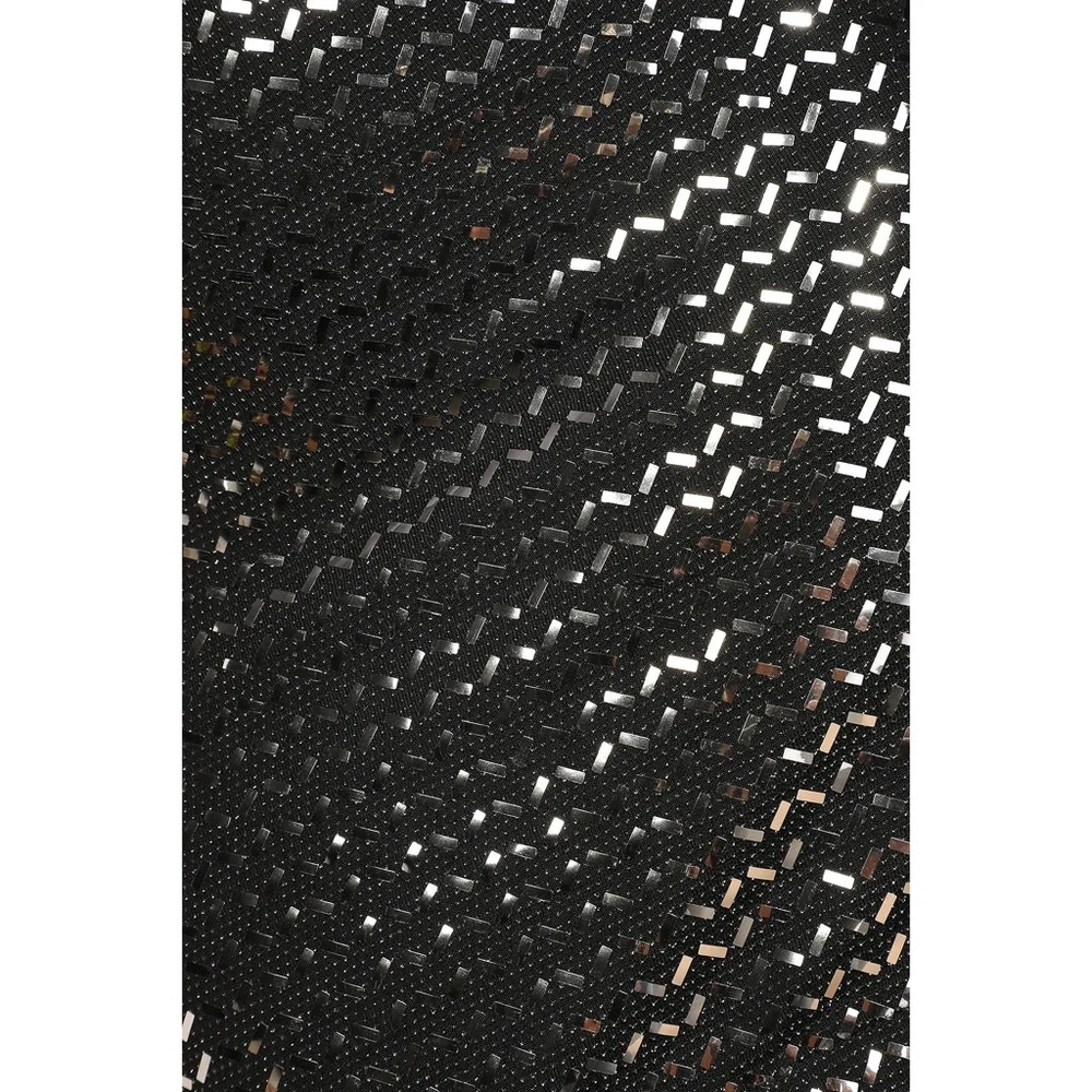 Feeling Flashy Black and Silver Sequin Cutout Bodycon Mini Dress - XS - Picture 3 of 5